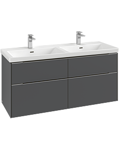 Villeroy und Boch Subway 3.0 Waschtisch-Unterschrank C56802AF 127,2x56,6x47,8cm, ohne LED/Griff monochrom, soft green