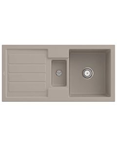 Villeroy und Boch Spüle 330401AM mit Ablaufgarnitur und Handbetätigung, Almond