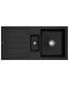 Villeroy & Boch Flavia Einbauspüle 330401J0 mit Ablaufgarnitur und Handbetätigung, Chromit