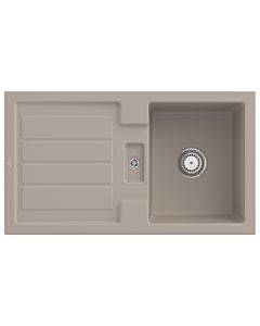 Villeroy und Boch sink 330501AM with waste set and manual operation, Almond