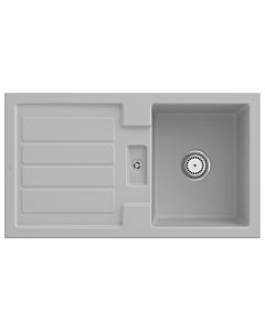 Villeroy & Boch Flavia Einbauspüle 330501SM mit Ablaufgarnitur und Handbetätigung, Steam