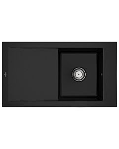 Villeroy & Boch Timeline Einbauspüle 330701J0 mit Ablaufgarnitur und Handbetätigung, Chromit