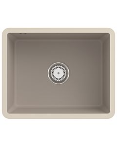 Villeroy und Boch Unterbauspüle 331001AM mit Ablaufgarnitur und Handbetätigung, Almond