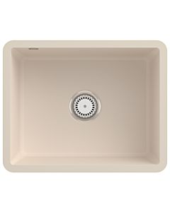 Villeroy und Boch avec garniture de vidage sous plan 331001FU avec garniture de vidage et fonctionnement manuel, Ivoire