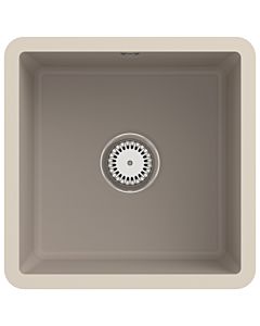 Villeroy und Boch Unterbauspüle 332501AM mit Ablaufgarnitur und Handbetätigung, Almond