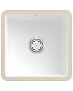 Villeroy und Boch Unterbauspüle 332501RW mit Ablaufgarnitur und Handbetätigung, Stone White