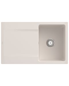 Villeroy und Boch Evier affleurant 33341FKR avec garniture de vidage et fonctionnement manuel, crema