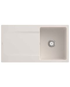Villeroy und Boch Evier affleurant 33351FKR avec garniture de vidage et opération manuelle, crema