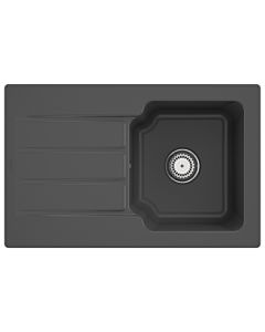 Villeroy und Boch Architectura Spüle 334001i4 Graphit, Ablaufgarnitur mit Handbetätigung