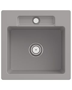 Villeroy und Boch Siluet Spüle 334501KD mit Ablaufgarnitur und Handbetätigung, Fossil