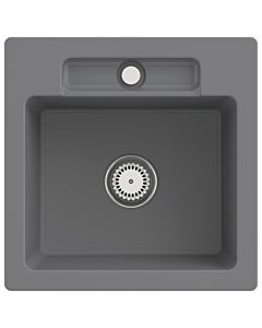 Villeroy und Boch Siluet Spüle 334501SL mit Ablaufgarnitur und Handbetätigung, Stone