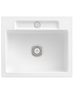 Villeroy und Boch Siluet sink 334601KG with waste set and manual operation, Snow White