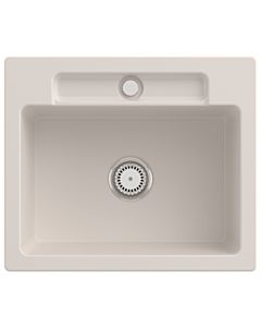 Villeroy und Boch Siluet sink 334601KR with waste set and manual operation, crema