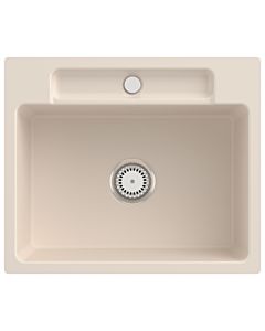 Villeroy und Boch Siluet sink 33461FFU with waste set and manual operation, Ivory