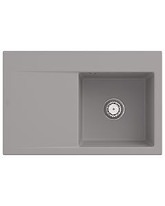 Villeroy und Boch Subway Style 45 Einbauspüle 334701KD rechts, mit Ablaufgarnitur, fossil CeramicPlus, 78 x 51 cm