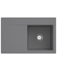 Villeroy und Boch Subway Style 45 built-in sink 334701SL right, with drain fitting, stone CeramicPlus, 78 x 51 cm