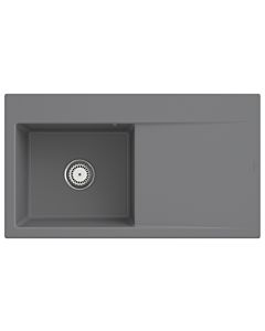 Villeroy und Boch Subway Subway Style 50 Einbauspüle 335201SL Becken links, 900 x 510 mm, Ablaufgarnitur mit Handbetätigung, Stone