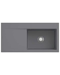 Villeroy und Boch Subway Évier à encastrer Style 60 336101SL vasque à droite, garniture de vidange avec commande manuelle, 1000 x 510 mm, Pierre
