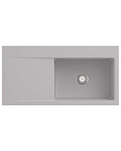 Villeroy und Boch Subway Style 60 built-in sink 336101SM basin right, drain fitting with manual operation, 1000 x 510 mm, Steam