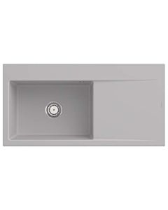 Villeroy und Boch Subway Style 60 built-in sink 336201SM basin left, drain fitting with manual operation, 1000 x 510 mm, Steam
