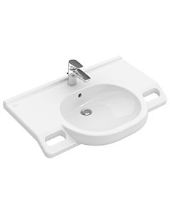 Villeroy & Boch O.Novo Vita Waschtisch 41208101 weiss, 80 x 55 cm, ohne Überlauf, mit Hahnloch