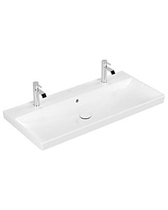 Villeroy & Boch Avento Waschtisch 4156A4R1 100 x 47 cm, weiss Ceramicplus, mit Überlauf