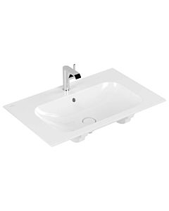 Villeroy & Boch Finion meuble lavabo 416484R1 80 x 50 cm, blanc, Ceramicplus, avec trou pour robinetterie