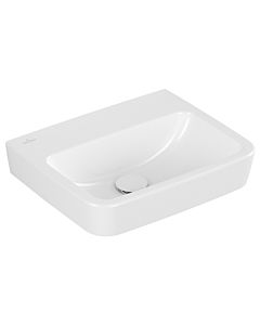 Villeroy und Boch O.novo Einbau-/Aufsatz Handwaschbecken 43444F01 45x37cm, eckig, ohne Hahnloch, ohne Überlauf, weiß