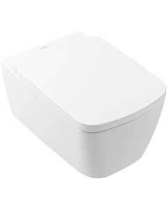 WC suspendu Villeroy &amp; Boch Subway 3.0 4610T0R1 37x56cm, sans bride, céramique blanche