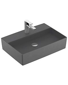 Villeroy & Boch Memento 2.0 vasque à poser 4A0761I4 60 x 42 cm, Graphite C-plus, avec trou pour robinetterie, sans trop-plein
