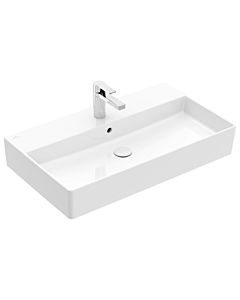 Villeroy und Boch Memento 2.0 Waschtisch 4A228001 80x47cm, mit Hahnloch und Überlauf, Weiß