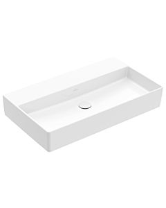 Villeroy und Boch Memento 2.0 Waschtisch 4A228301 80x47cm, ohne Hahnloch & Überlauf, Weiß