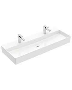Villeroy & Boch Memento 2.0 Waschtisch 4A22CGR1 120 x 47 cm, weiß alpin C-plus, mit Hahnloch, ohne Überlauf