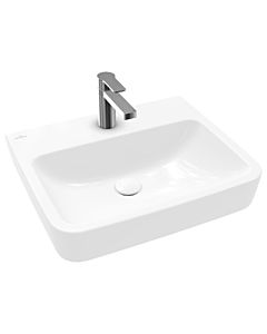 Villeroy und Boch O.novo washbasin 4A4156T2 55x46cm, square, with tap hole, without overflow, white AntiBac C-plus