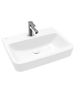 Villeroy und Boch O.novo washbasin 4A4161T2 60x46cm, square, with tap hole, without overflow, white AntiBac C-plus