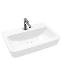 Villeroy und Boch Vasque à encastrer / à poser O.novo 4A41KLT2 65x46cm, 2000 , carré, sans trop-plein, blanc AntiBac C-Plus