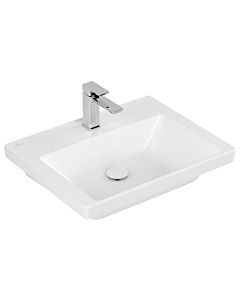 Villeroy und Boch Subway 3.0 Schrank-Waschtisch 4A706LRW 60x47cm, Unterseite geschliffen, mit 1 Hahnloch/ohne Überlauf, stone white C-plus