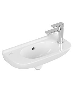 Villeroy & Boch Waschbecken O.Novo 53615401 Compact, 50 x 25 cm, mit Überlauf, Hahnloch links