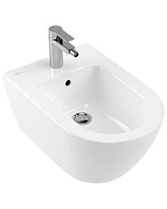 Villeroy & Boch Subway 2.0 Wand Bidet 54000001 weiss, 1 Hahnloch, mit Überlauf