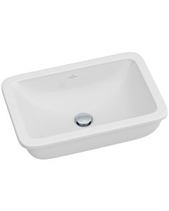 Villeroy & Boch Unterbauwaschtisch Loop & Friends 54 x 34,5 cm, weiss, mit Überlauf, ohne Hahnloch