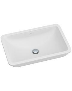 Villeroy & Boch Unterbauwaschtisch Loop & Friends 61,5 x 39 cm, weiss, mit Überlauf, ohne Hahnloch