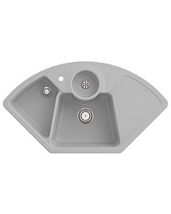 Villeroy und Boch Solo évier d&#39;angle d&#39;angle 670801SM garniture de vidange , fonctionnement manuel, restes de bol, vapeur