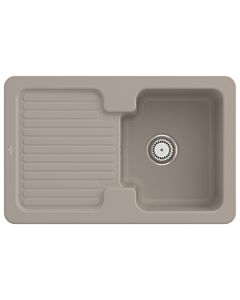 Villeroy und Boch Spüle 674501AM mit Ablaufgarnitur und Handbetätigung, Almond