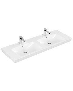Villeroy & Boch Waschtisch Subway 2.0 7175D001 130 x 47 cm, weiss, 2 Hahnlöcher, mit Überlauf