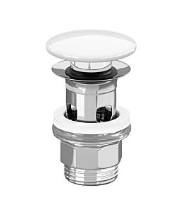 Villeroy und Boch bouton-poussoir Céramique vanne match1 blanc pierre C-plus, chromé