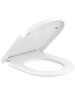Villeroy und Boch Subway 3.0 WC-Sitz 8M426101 Schaniere aus Edelstahl, ohne QuickRelease und Softclosing, weiß alpin