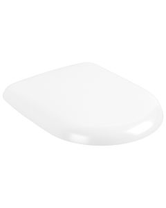 Villeroy und Boch Antao WC siège 8M67S1RW ovale, dégagement rapide, fermeture en douceur, charnières en acier inoxydable, blanc pierre C-plus