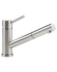 Villeroy und Boch Küchenarmatur Como Shower 925211LC Niederdruck, 8 l/min, ausziehbar, Edelstahl massiv