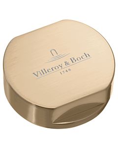 Villeroy und Boch capuchon 94052503 or, acier inoxydable massif, rond, pour double poignée tournante