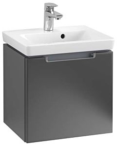 Villeroy & Boch Subway 2.0 Waschtisch-Unterschrank A68410PD 44x42x35,2cm, 1 Auszug, Griff chrom, black matt lacquer
